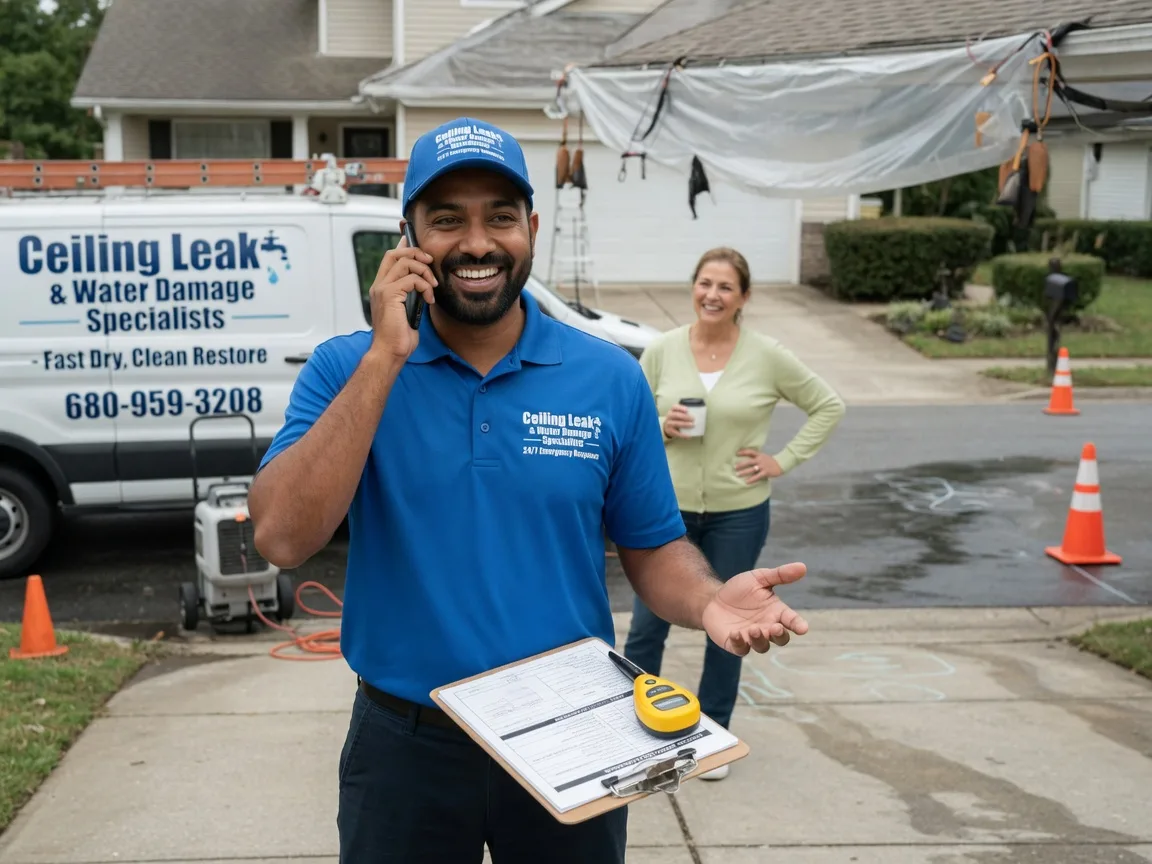 Ceiling Leak Cleanup West Elizabeth, PA FAQs
